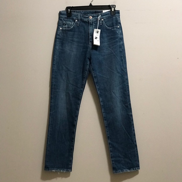 AG Mari Crop HIgh Rise Slim Straight - Picture 1 of 6